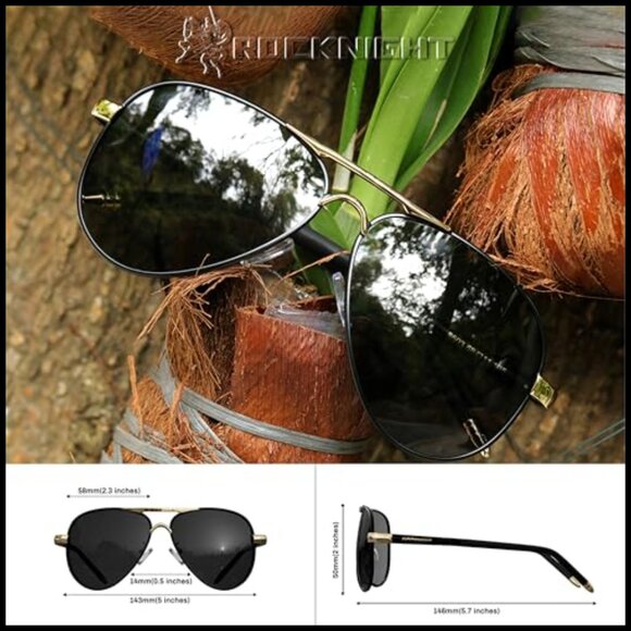 Polarized Metal Aviator Sunglasses UV400 Lightweight Driving main image 6